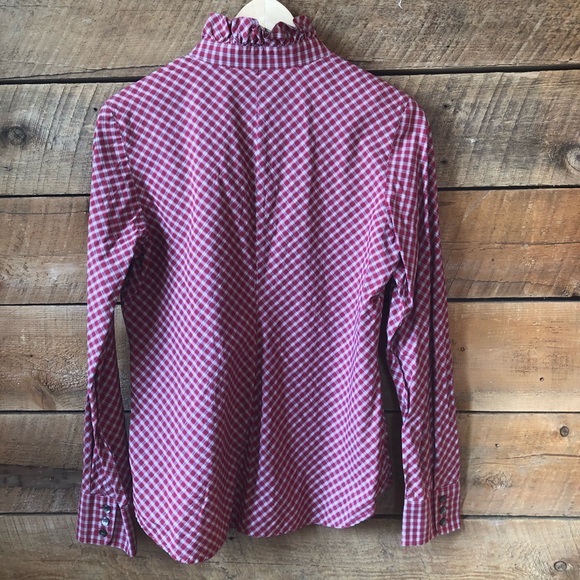 Pendleton | Ruffle Collar Plaid Button-down - Picture 9 of 12